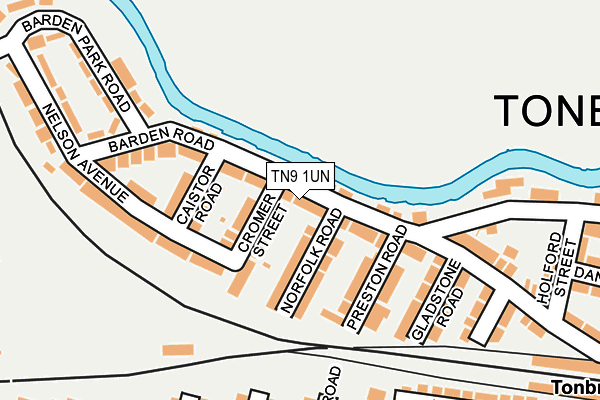 TN9 1UN map - OS OpenMap – Local (Ordnance Survey)