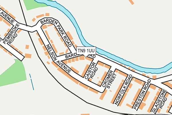 TN9 1UU map - OS OpenMap – Local (Ordnance Survey)