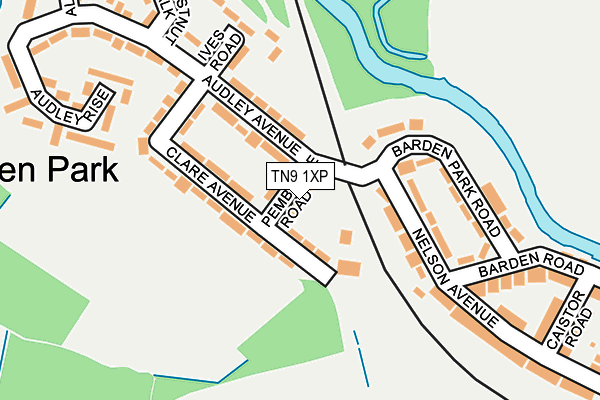 TN9 1XP map - OS OpenMap – Local (Ordnance Survey)