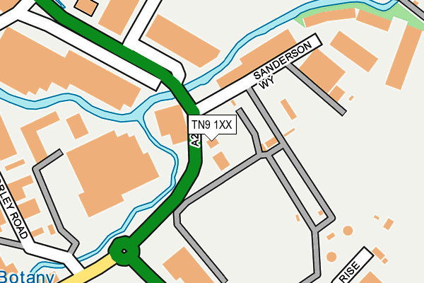 TN9 1XX map - OS OpenMap – Local (Ordnance Survey)