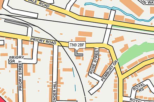 TN9 2BF map - OS OpenMap – Local (Ordnance Survey)