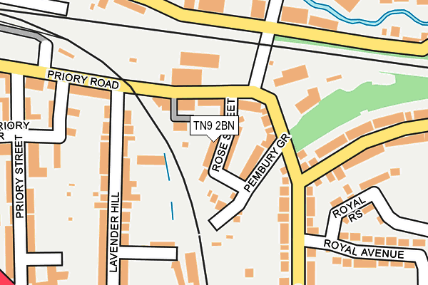 TN9 2BN map - OS OpenMap – Local (Ordnance Survey)