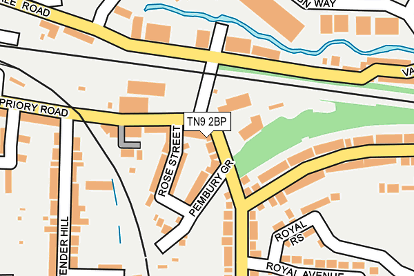 TN9 2BP map - OS OpenMap – Local (Ordnance Survey)