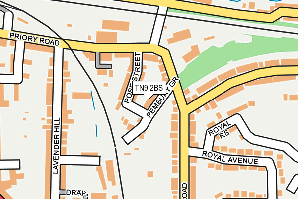 TN9 2BS map - OS OpenMap – Local (Ordnance Survey)