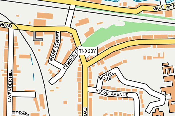 TN9 2BY map - OS OpenMap – Local (Ordnance Survey)