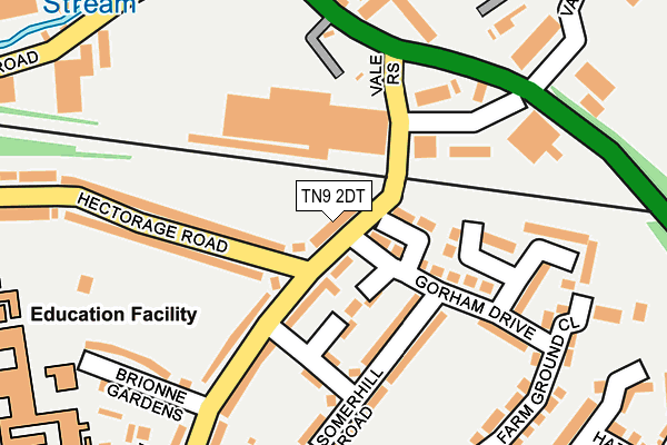 TN9 2DT map - OS OpenMap – Local (Ordnance Survey)