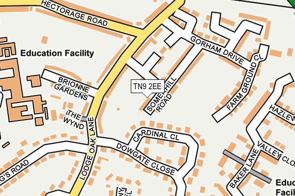 TN9 2EE map - OS OpenMap – Local (Ordnance Survey)