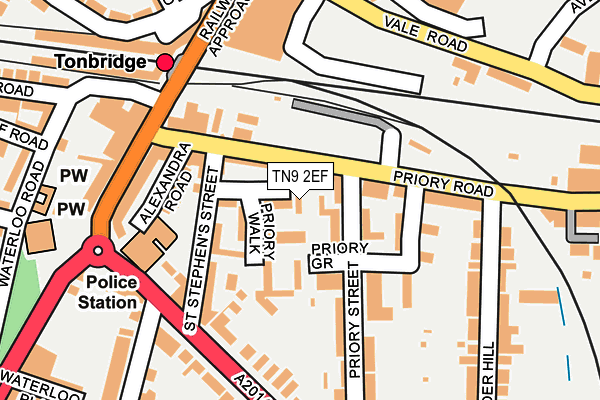 TN9 2EF map - OS OpenMap – Local (Ordnance Survey)