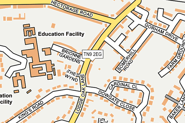 TN9 2EG map - OS OpenMap – Local (Ordnance Survey)