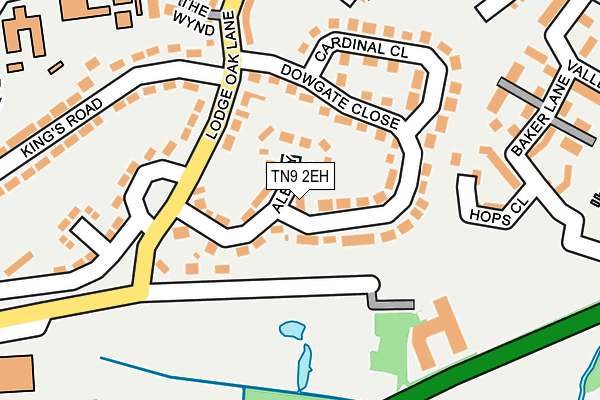 TN9 2EH map - OS OpenMap – Local (Ordnance Survey)
