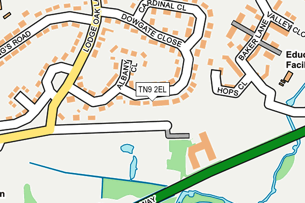 TN9 2EL map - OS OpenMap – Local (Ordnance Survey)