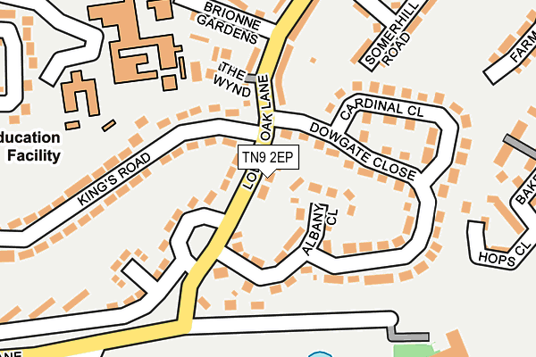 TN9 2EP map - OS OpenMap – Local (Ordnance Survey)