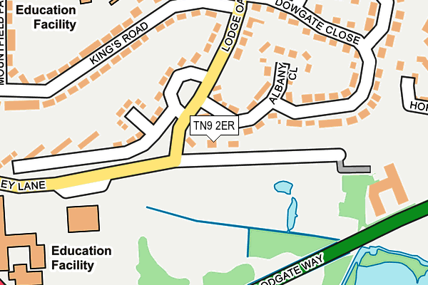 TN9 2ER map - OS OpenMap – Local (Ordnance Survey)
