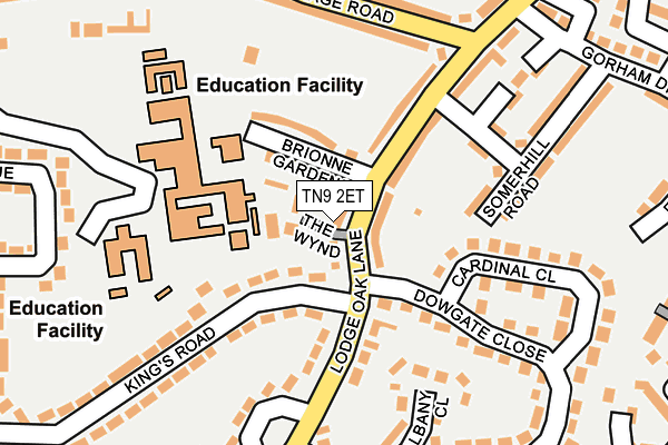 TN9 2ET map - OS OpenMap – Local (Ordnance Survey)