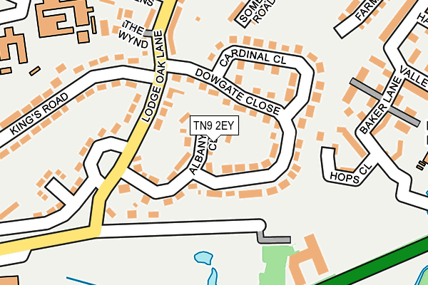 TN9 2EY map - OS OpenMap – Local (Ordnance Survey)