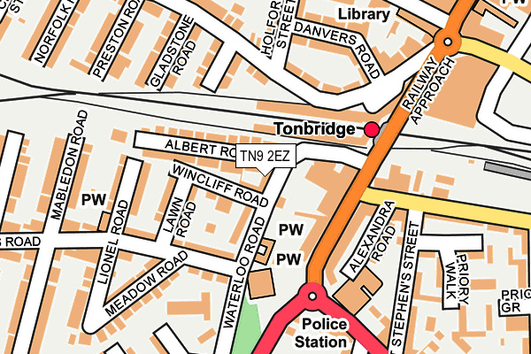 TN9 2EZ map - OS OpenMap – Local (Ordnance Survey)