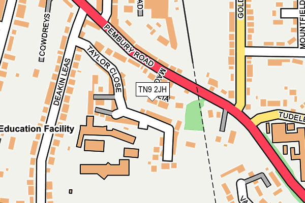 TN9 2JH map - OS OpenMap – Local (Ordnance Survey)
