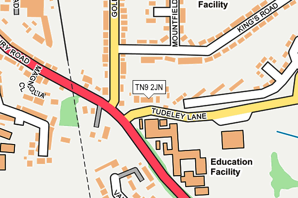 TN9 2JN map - OS OpenMap – Local (Ordnance Survey)