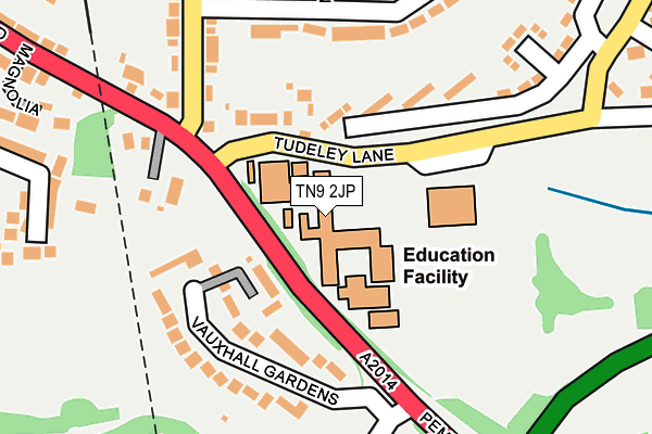 TN9 2JP map - OS OpenMap – Local (Ordnance Survey)
