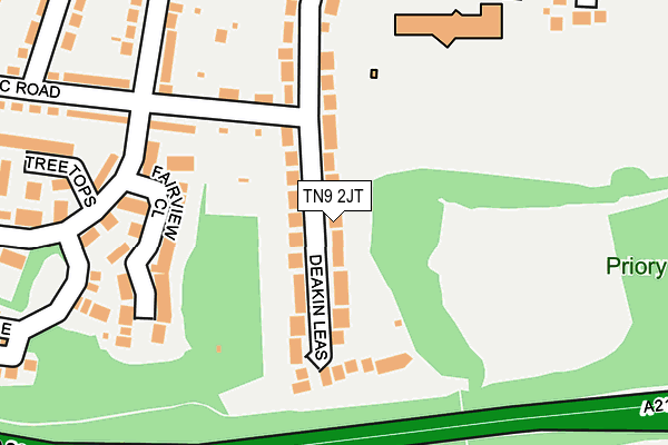 TN9 2JT map - OS OpenMap – Local (Ordnance Survey)