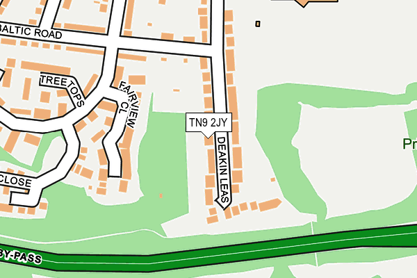 TN9 2JY map - OS OpenMap – Local (Ordnance Survey)
