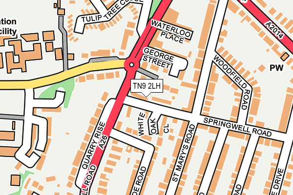 TN9 2LH map - OS OpenMap – Local (Ordnance Survey)