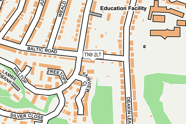 TN9 2LT map - OS OpenMap – Local (Ordnance Survey)