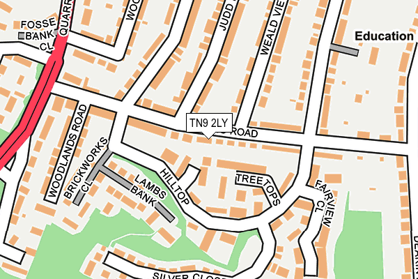 TN9 2LY map - OS OpenMap – Local (Ordnance Survey)