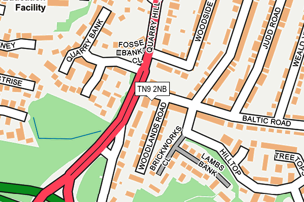 TN9 2NB map - OS OpenMap – Local (Ordnance Survey)