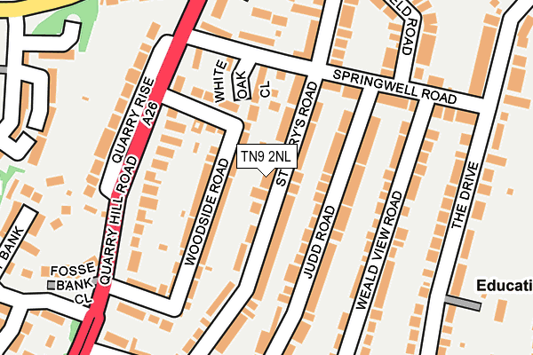 TN9 2NL map - OS OpenMap – Local (Ordnance Survey)