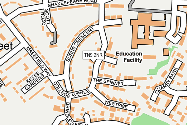 TN9 2NR map - OS OpenMap – Local (Ordnance Survey)