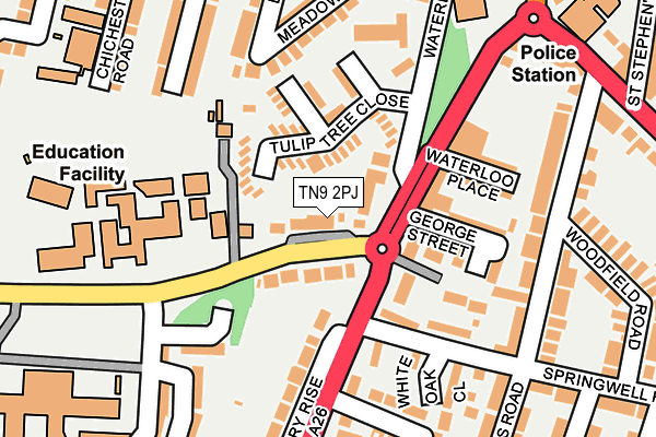TN9 2PJ map - OS OpenMap – Local (Ordnance Survey)