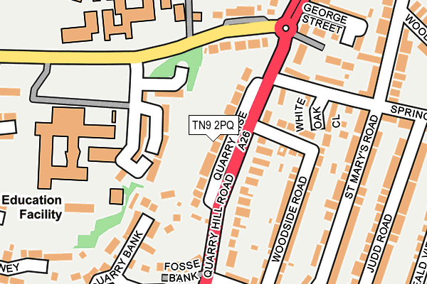 TN9 2PQ map - OS OpenMap – Local (Ordnance Survey)