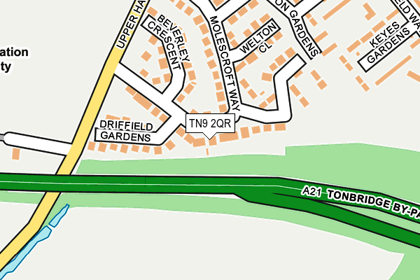 TN9 2QR map - OS OpenMap – Local (Ordnance Survey)