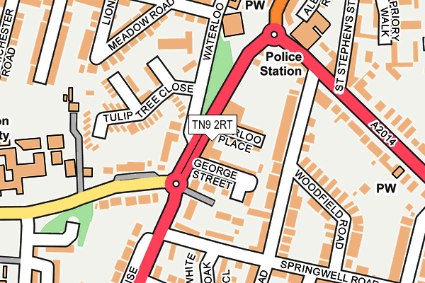 TN9 2RT map - OS OpenMap – Local (Ordnance Survey)