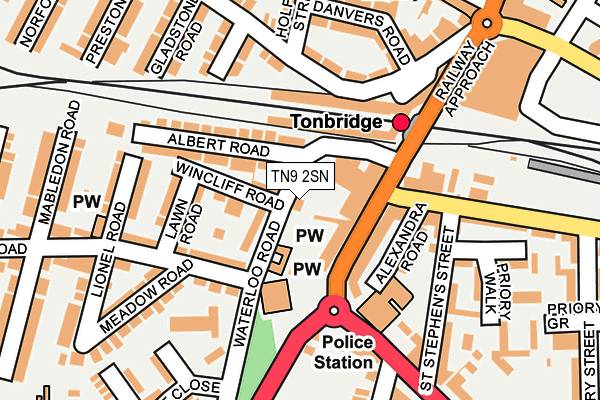 TN9 2SN map - OS OpenMap – Local (Ordnance Survey)