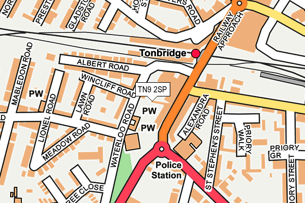 TN9 2SP map - OS OpenMap – Local (Ordnance Survey)