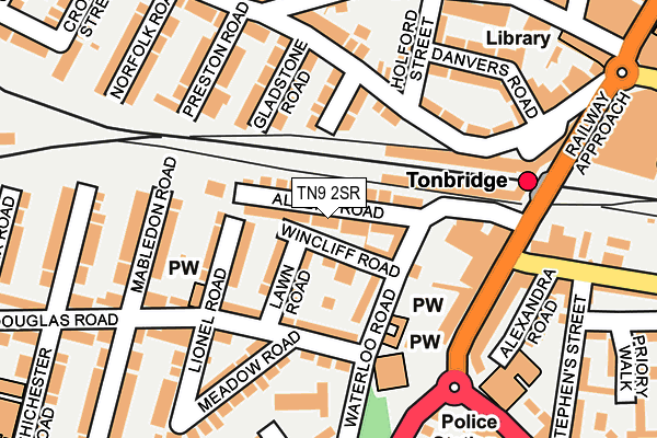 TN9 2SR map - OS OpenMap – Local (Ordnance Survey)