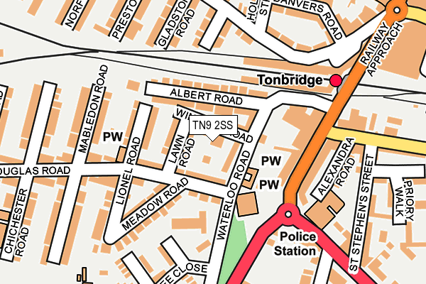 TN9 2SS map - OS OpenMap – Local (Ordnance Survey)