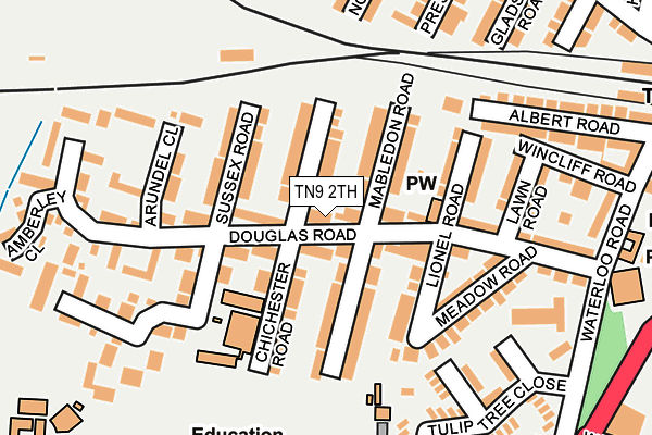 TN9 2TH map - OS OpenMap – Local (Ordnance Survey)