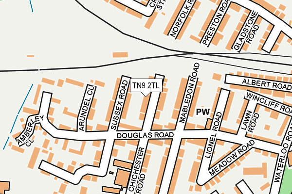 TN9 2TL map - OS OpenMap – Local (Ordnance Survey)