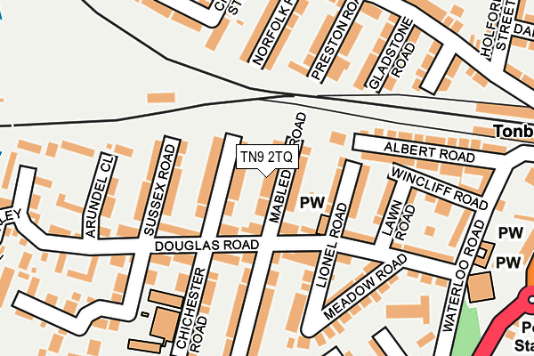 TN9 2TQ map - OS OpenMap – Local (Ordnance Survey)