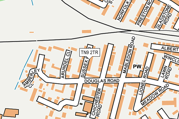 TN9 2TR map - OS OpenMap – Local (Ordnance Survey)