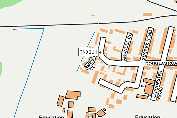 TN9 2UH map - OS OpenMap – Local (Ordnance Survey)