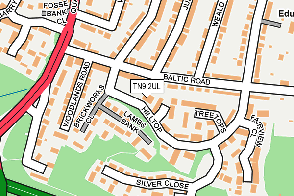 TN9 2UL map - OS OpenMap – Local (Ordnance Survey)