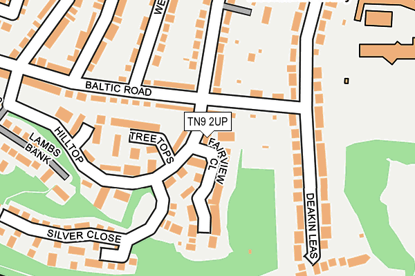 TN9 2UP map - OS OpenMap – Local (Ordnance Survey)