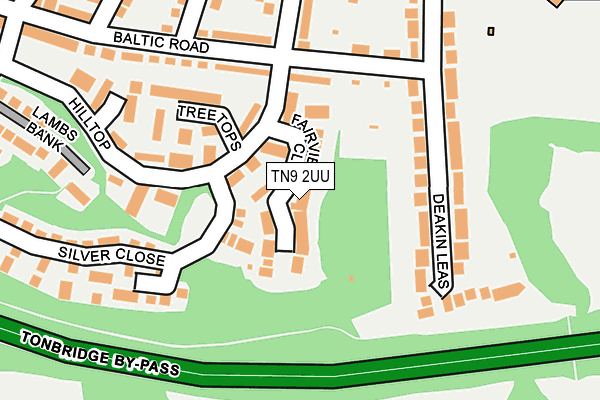 TN9 2UU map - OS OpenMap – Local (Ordnance Survey)