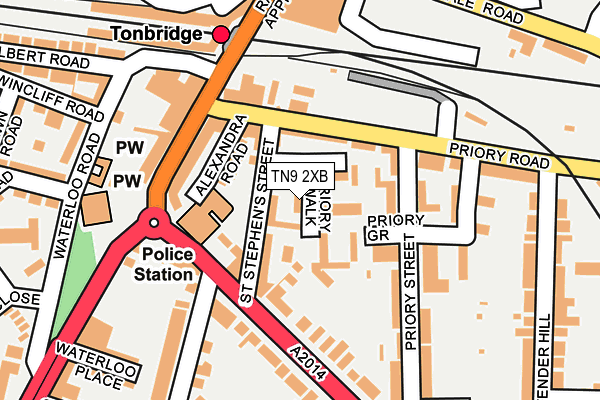 TN9 2XB map - OS OpenMap – Local (Ordnance Survey)
