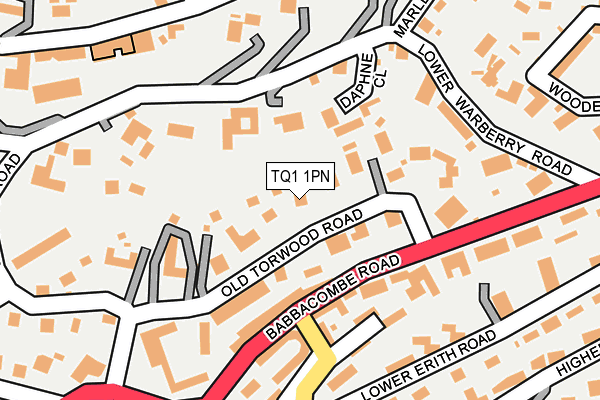 TQ1 1PN map - OS OpenMap – Local (Ordnance Survey)