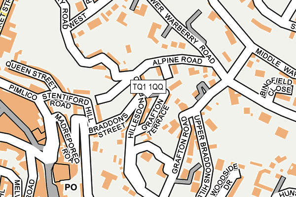 TQ1 1QQ map - OS OpenMap – Local (Ordnance Survey)